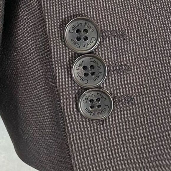 Calvin Klein Dark Grey Sports Coat Blazer Sz L or 42 - Picture 2 of 7